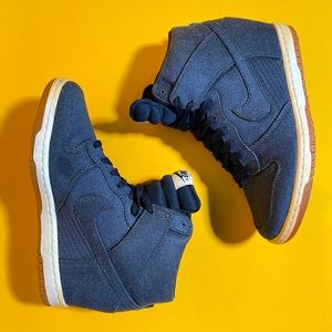 Nike Denim Hi-top Wedges